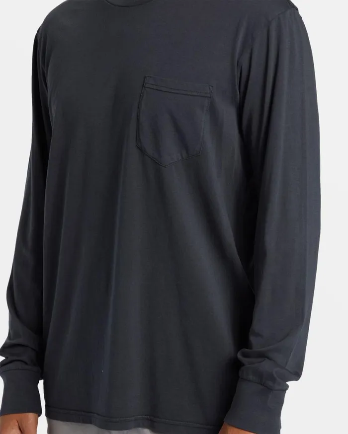 Billabong Essential Long Sleeve Tshirt Black Mens Essentials TShirts Billabong Essential Long Sleeve Tshirt Black Mens Essentials TShirts
