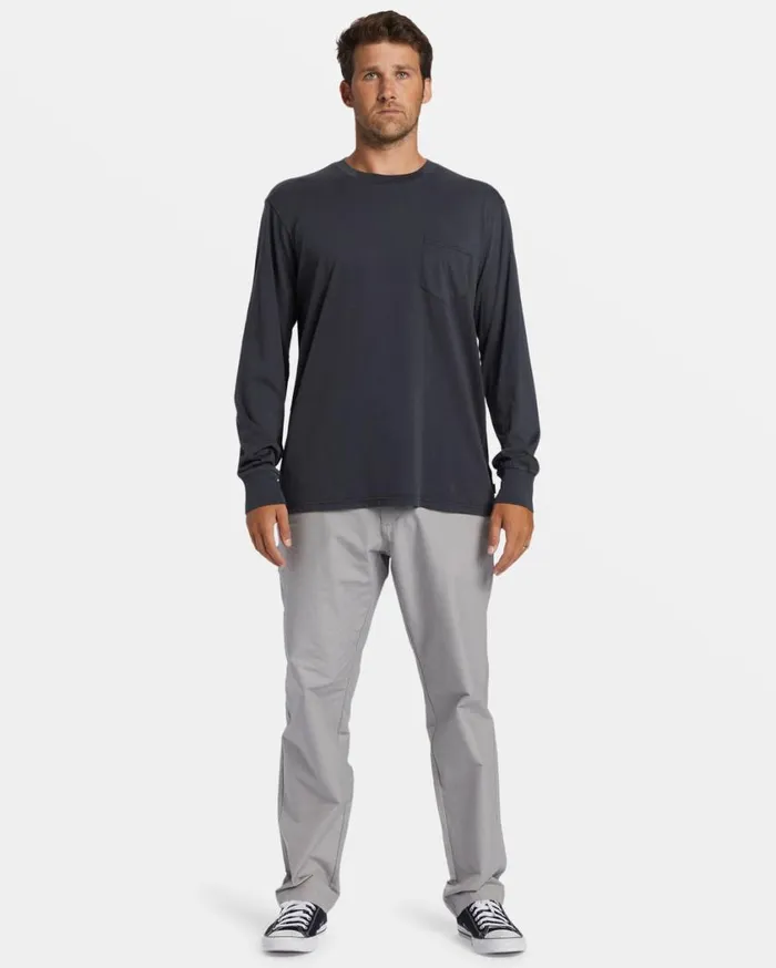 Billabong Essential Long Sleeve Tshirt Black Mens Essentials TShirts Billabong Essential Long Sleeve Tshirt Black Mens Essentials TShirts