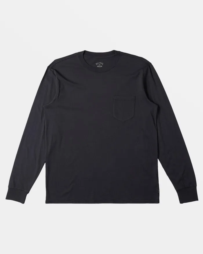 Billabong Essential Long Sleeve Tshirt Black Mens Essentials TShirts Billabong Essential Long Sleeve Tshirt Black Mens Essentials TShirts