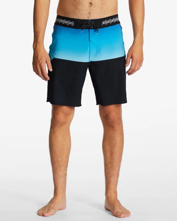 Billabong Fifty50 Pro Performance 19034 Boardshorts Neon Blue Mens Pro Boardshorts