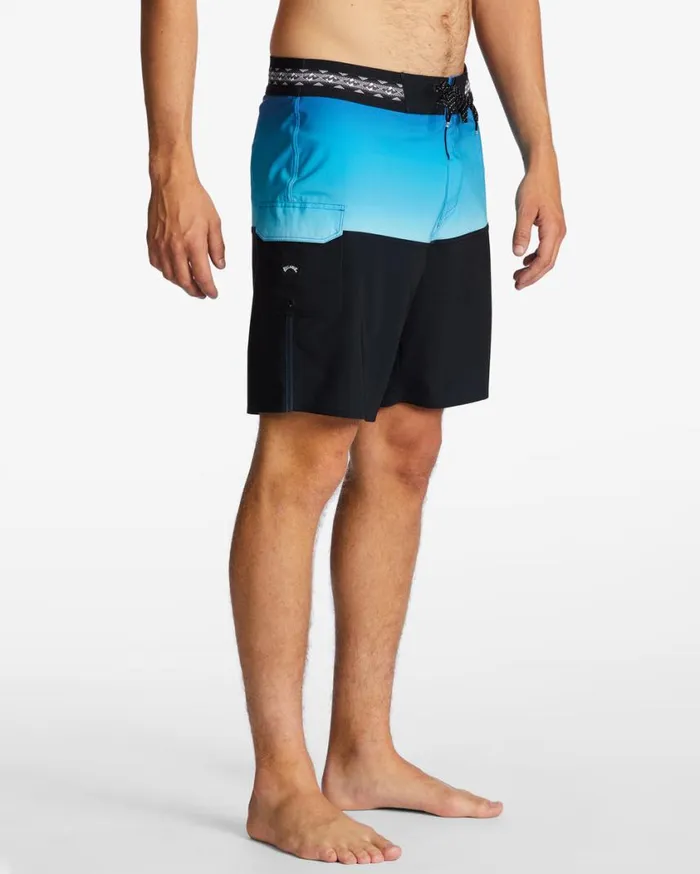 Billabong Fifty50 Pro Performance 19034 Boardshorts Neon Blue Mens Pro Boardshorts
