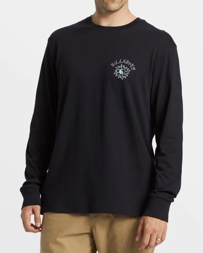 Billabong Flow Long Sleeve TShirt Black Mens TShirts Billabong Flow Long Sleeve TShirt Black Mens TShirts
