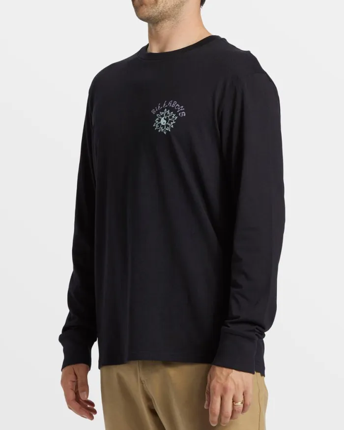 Billabong Flow Long Sleeve TShirt Black Mens TShirts Billabong Flow Long Sleeve TShirt Black Mens TShirts