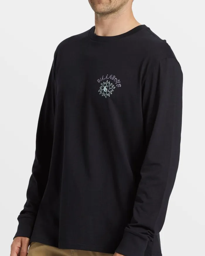 Billabong Flow Long Sleeve TShirt Black Mens TShirts Billabong Flow Long Sleeve TShirt Black Mens TShirts