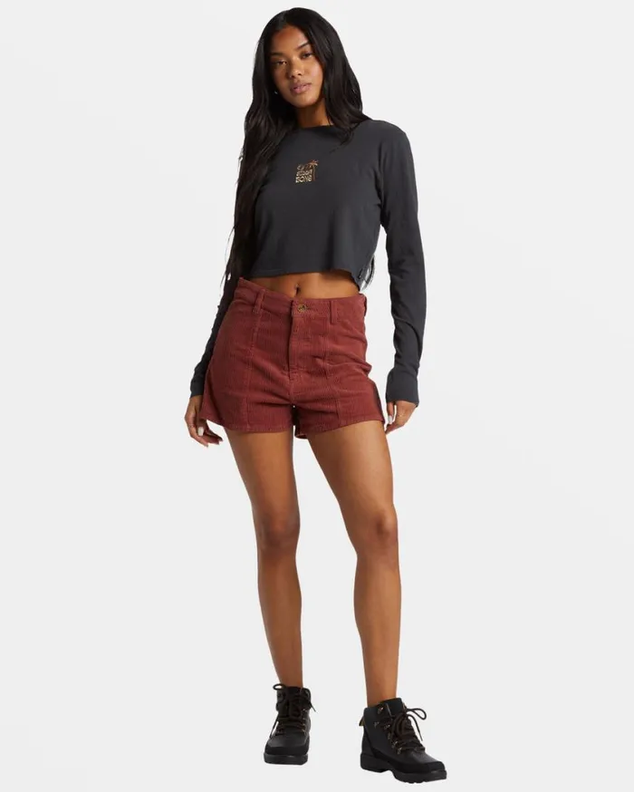 Billabong Free Fall Corduroy Short Choc Chip Womens Shorts Billabong Free Fall Corduroy Short Choc Chip Womens Shorts