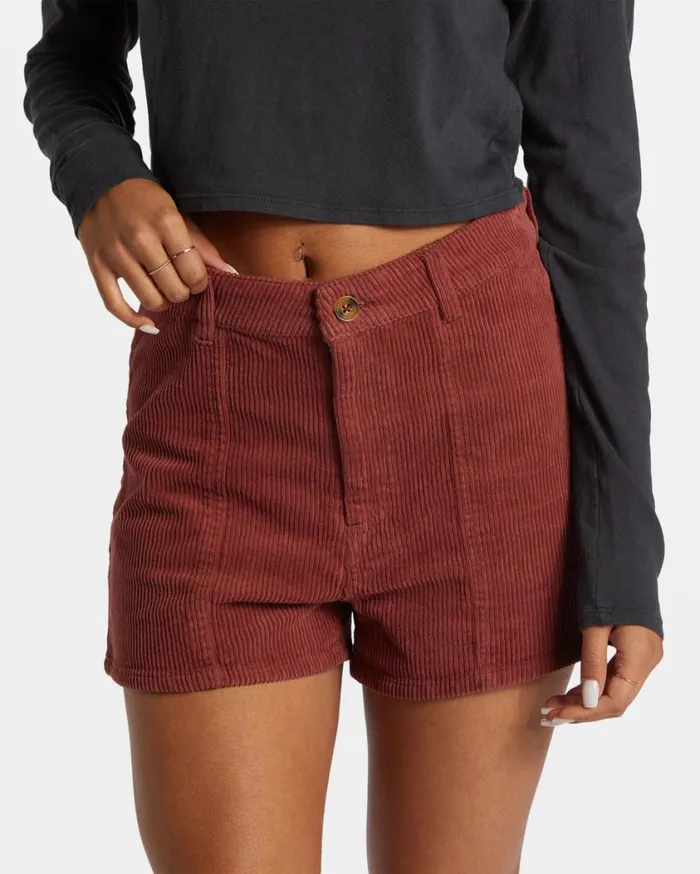 Billabong Free Fall Corduroy Short Choc Chip Womens Shorts Billabong Free Fall Corduroy Short Choc Chip Womens Shorts