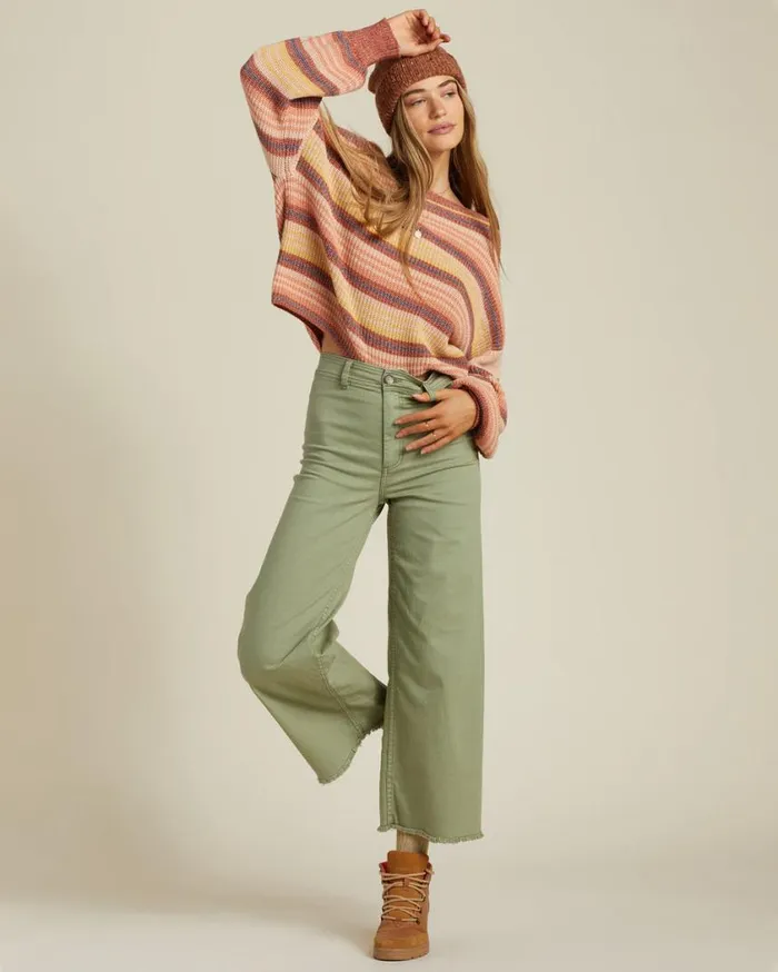 Billabong Free Fall HighWaist Pants Army Womens Jeans and Pants