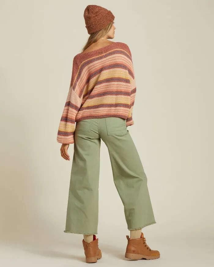 Billabong Free Fall HighWaist Pants Army Womens Jeans and Pants Billabong Free Fall HighWaist Pants Army Womens Jeans and Pants