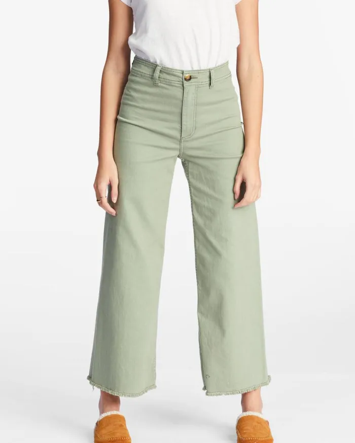 Billabong Free Fall HighWaist Pants Army Womens Jeans and Pants Billabong Free Fall HighWaist Pants Army Womens Jeans and Pants