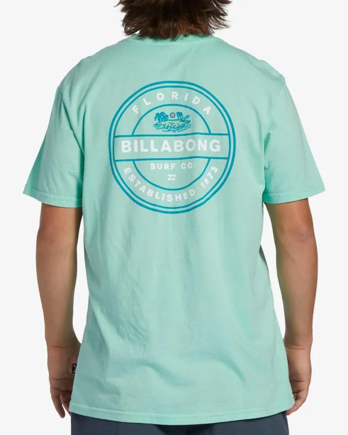 Billabong Gator Rotor Florida Short Sleeve TShirt Minty Mens TShirts