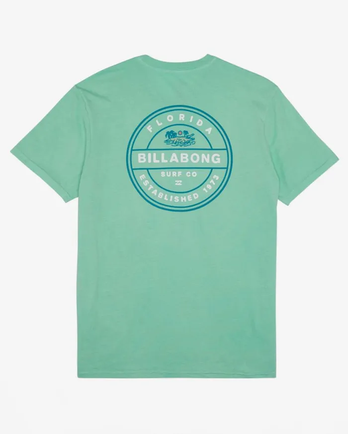Billabong Gator Rotor Florida Short Sleeve TShirt Minty Mens TShirts Billabong Gator Rotor Florida Short Sleeve TShirt Minty Mens TShirts