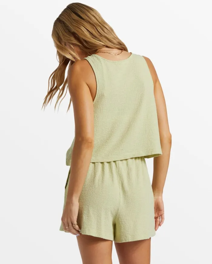 Billabong Harbor Boxy Tank Top Light Avocado Womens Tops Billabong Harbor Boxy Tank Top Light Avocado Womens Tops