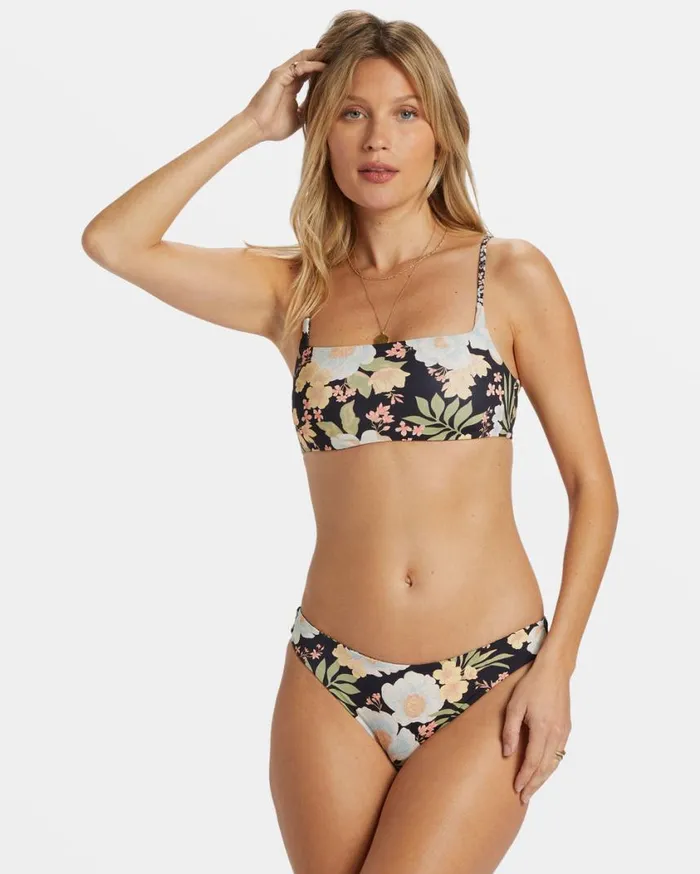 Billabong Lost Cove Reversible Zoe Crop Bikini Top Multi Womens Bikinis