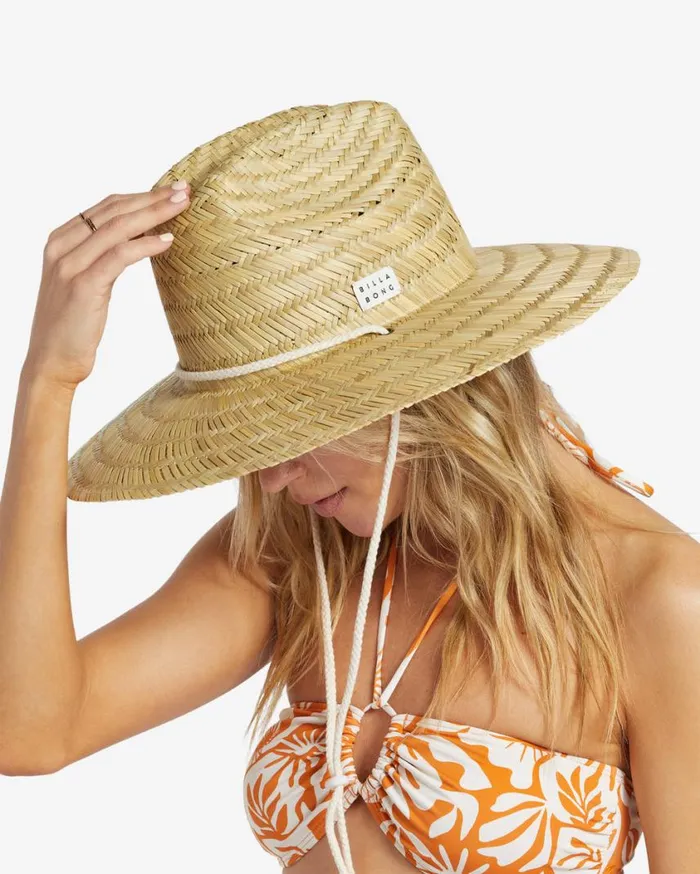 Billabong New Comer Straw Hat Natural Womens Beach Accessories