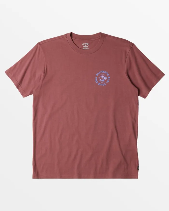 Billabong Passage TShirt Dusty Red Mens TShirts Billabong Passage TShirt Dusty Red Mens TShirts