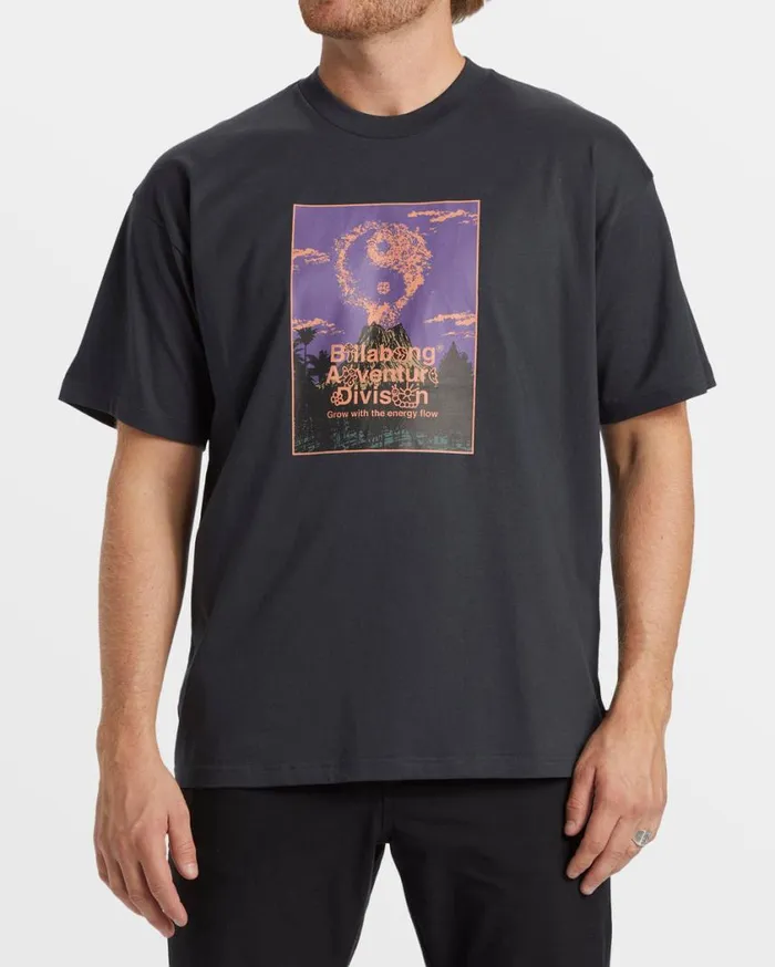 Billabong Rejuvenation OG TShirt Washed Black Mens TShirts