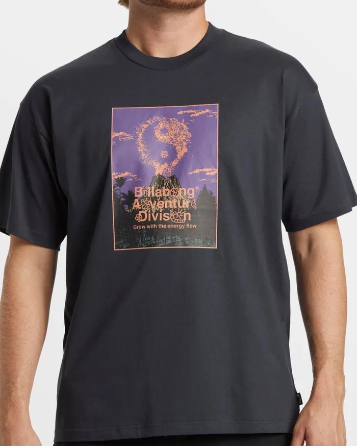 Billabong Rejuvenation OG TShirt Washed Black Mens TShirts Billabong Rejuvenation OG TShirt Washed Black Mens TShirts