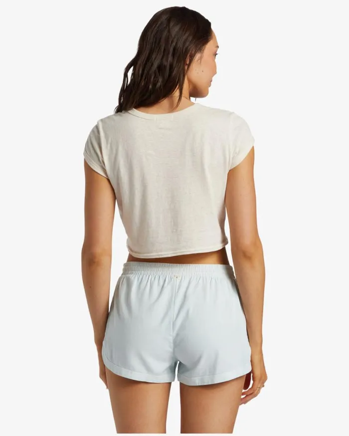 Billabong Road Trippin Elastic Waist Shorts Dusk Blue Womens Shorts