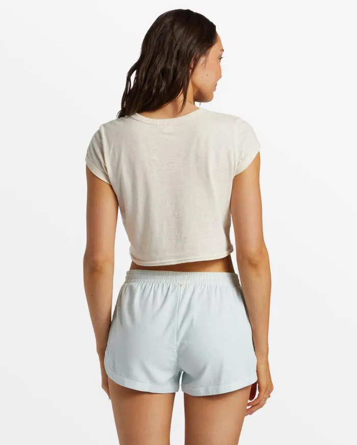 Billabong Road Trippin Elastic Waist Shorts Dusk Blue Womens Shorts