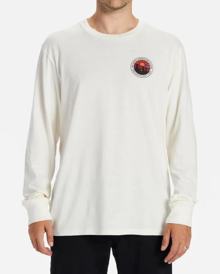 Billabong Rockies Long Sleeve TShirt Off White Mens TShirts