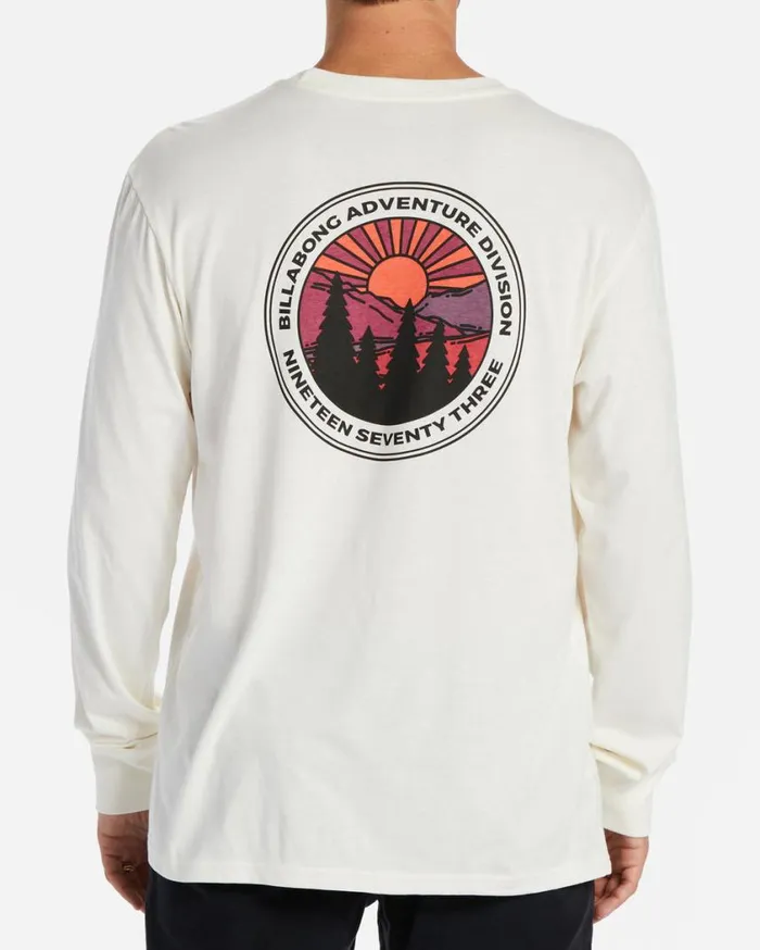 Billabong Rockies Long Sleeve TShirt Off White Mens TShirts