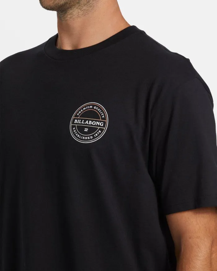 Billabong Rotor TShirt Black Mens TShirts Billabong Rotor TShirt Black Mens TShirts