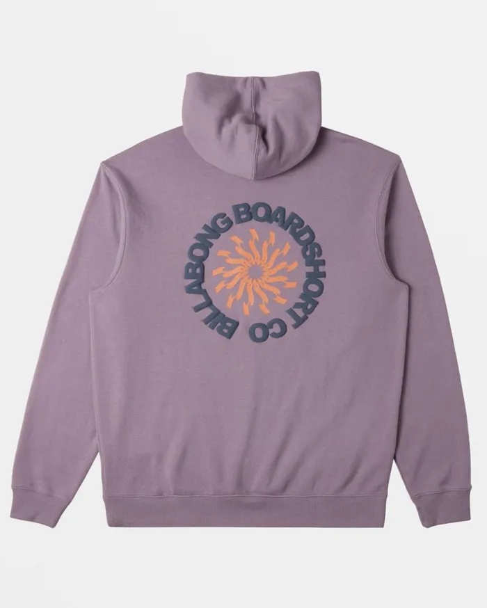 Billabong Short Sands Hoodie Purple Ash Mens Hoodies and Fleece