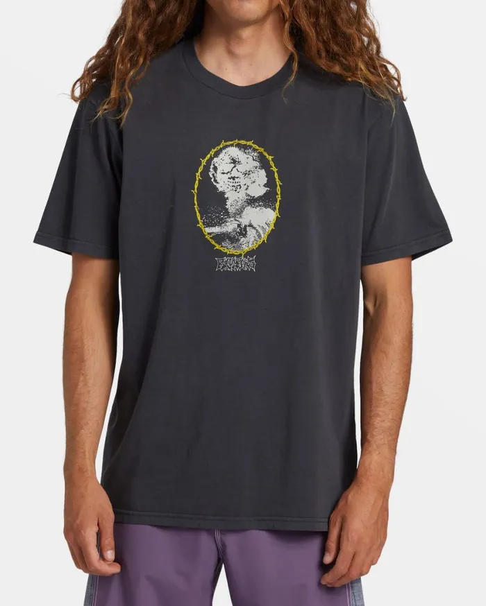 Billabong Slasher OG TShirt Washed Black Mens TShirts