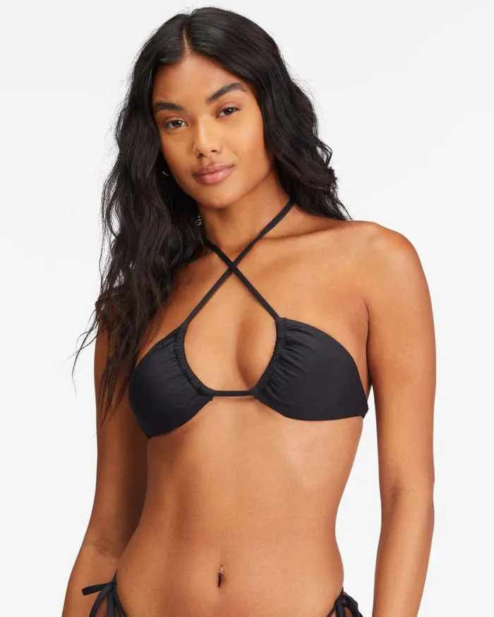Billabong Sol Searcher MultiWay Triangle Bikini Top Black Pebble Womens Bikinis Billabong Sol Searcher MultiWay Triangle Bikini Top Black Pebble Womens Bikinis