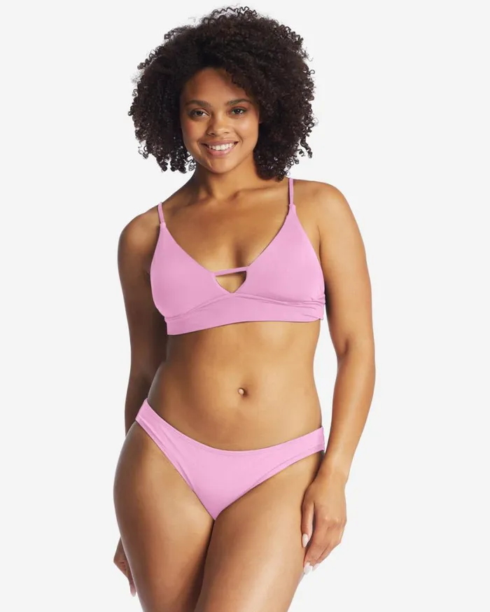 Billabong Sol Searcher VNeck Cami Bikini Top Paradise Pink Womens Bikinis