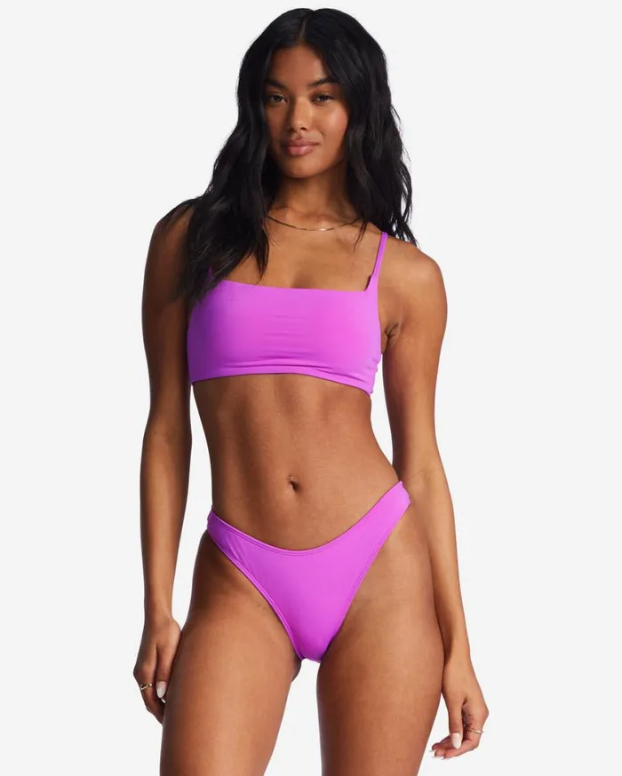 Billabong Sol Searcher Zoe Crop Bikini Top Bright Orchid Womens Bikinis