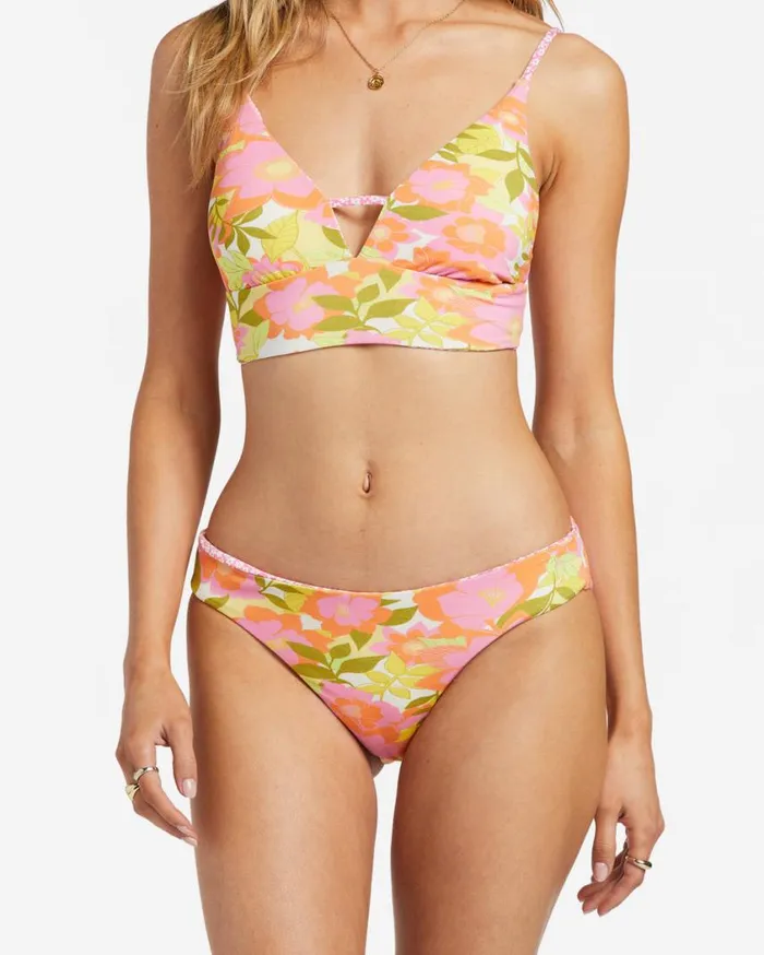 Billabong Summer Folk Reversible Medium Bikini Bottoms Multi Womens Bikinis
