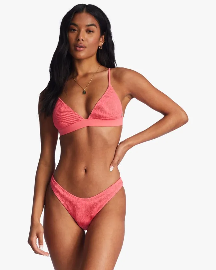 Billabong Summer High Fixed Triangle Bikini Top Coral Crush Womens Bikini Tops Billabong Summer High Fixed Triangle Bikini Top Coral Crush Womens Bikini Tops