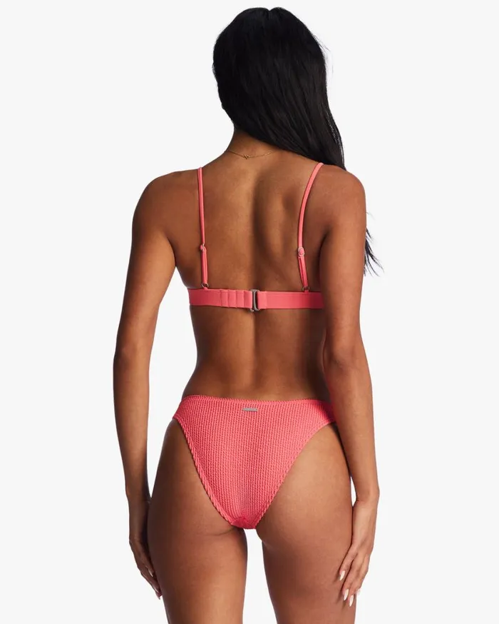 Billabong Summer High Fixed Triangle Bikini Top Coral Crush Womens Bikini Tops Billabong Summer High Fixed Triangle Bikini Top Coral Crush Womens Bikini Tops