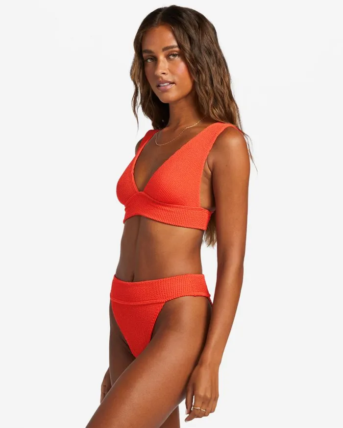 Billabong Summer High Plunge Bikini Top Red Aloha Womens Bikini Tops Billabong Summer High Plunge Bikini Top Red Aloha Womens Bikini Tops