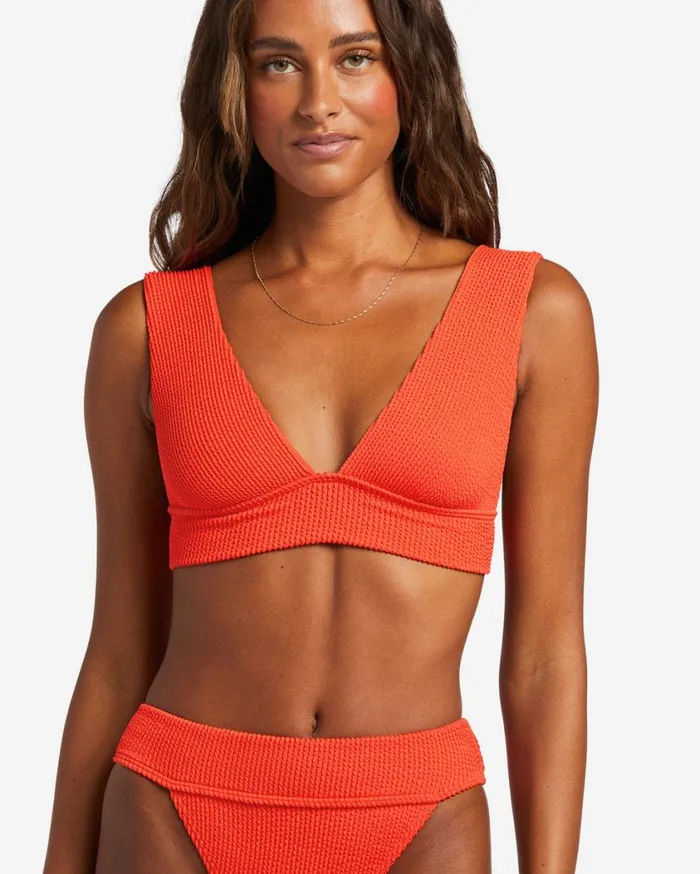 Billabong Summer High Plunge Bikini Top Red Aloha Womens Bikini Tops Billabong Summer High Plunge Bikini Top Red Aloha Womens Bikini Tops