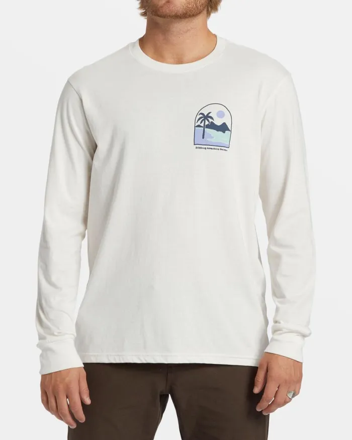 Billabong Sundown Long Sleeve Tshirt Off White Mens TShirts Billabong Sundown Long Sleeve Tshirt Off White Mens TShirts