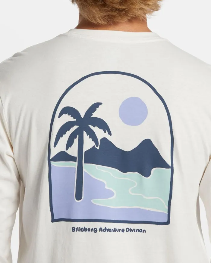 Billabong Sundown Long Sleeve Tshirt Off White Mens TShirts Billabong Sundown Long Sleeve Tshirt Off White Mens TShirts