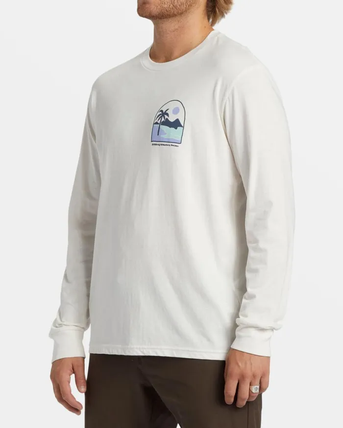 Billabong Sundown Long Sleeve Tshirt Off White Mens TShirts Billabong Sundown Long Sleeve Tshirt Off White Mens TShirts