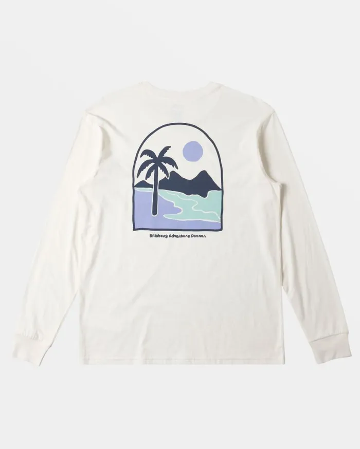 Billabong Sundown Long Sleeve Tshirt Off White Mens TShirts Billabong Sundown Long Sleeve Tshirt Off White Mens TShirts