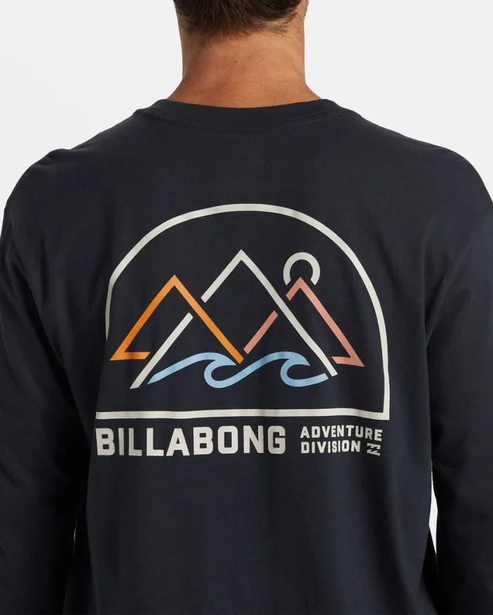 Billabong Sundown Long Sleeve Tshirt Washed Black Mens TShirts Billabong Sundown Long Sleeve Tshirt Washed Black Mens TShirts