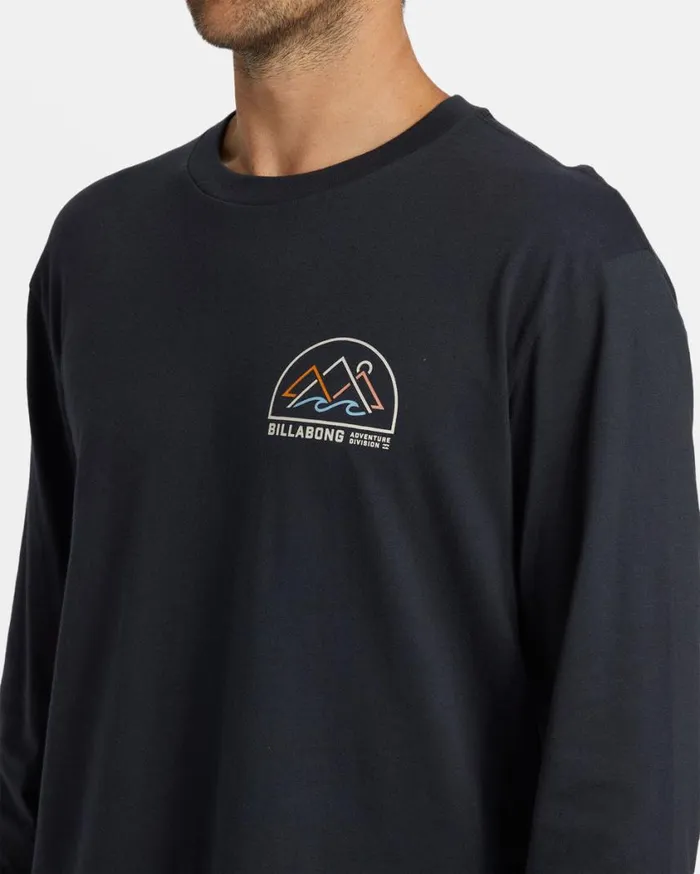 Billabong Sundown Long Sleeve Tshirt Washed Black Mens TShirts Billabong Sundown Long Sleeve Tshirt Washed Black Mens TShirts