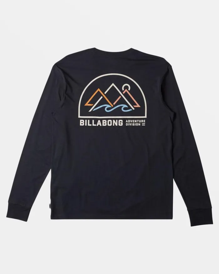 Billabong Sundown Long Sleeve Tshirt Washed Black Mens TShirts Billabong Sundown Long Sleeve Tshirt Washed Black Mens TShirts