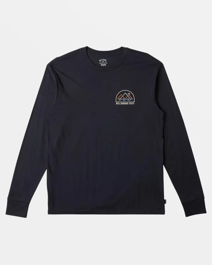 Billabong Sundown Long Sleeve Tshirt Washed Black Mens TShirts Billabong Sundown Long Sleeve Tshirt Washed Black Mens TShirts