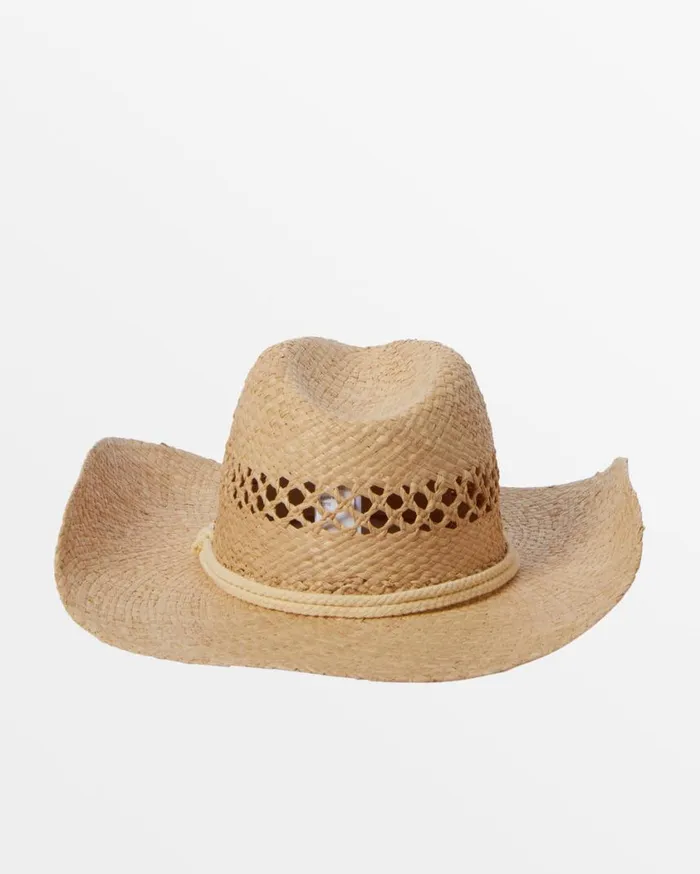 Billabong Surfs Up Cowboy Hat Natural Womens Beach Accessories Billabong Surfs Up Cowboy Hat Natural Womens Beach Accessories