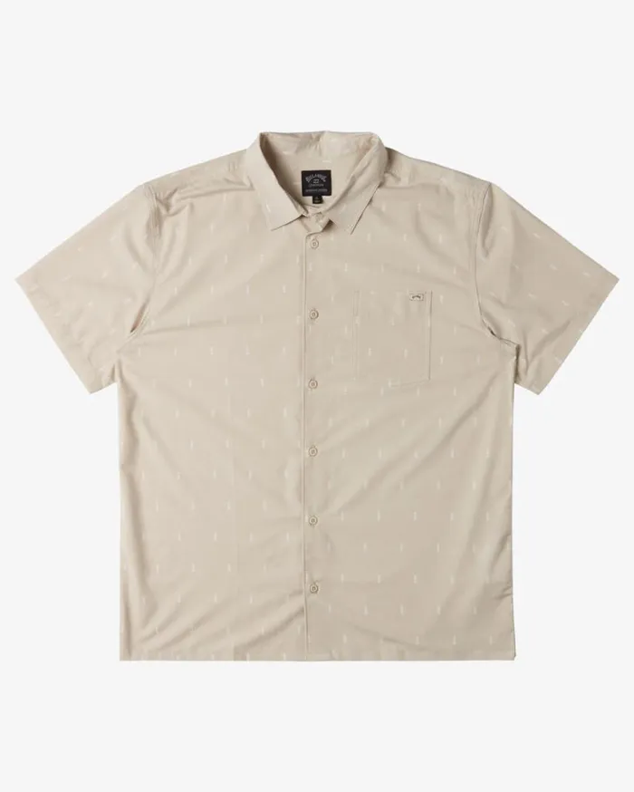 Billabong Surftrek Trail Short Sleeve Woven Shirt Cream Mens Shirts Billabong Surftrek Trail Short Sleeve Woven Shirt Cream Mens Shirts