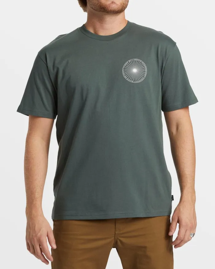 Billabong Swivel TShirt Slate Green Mens TShirts Billabong Swivel TShirt Slate Green Mens TShirts