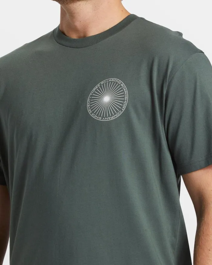 Billabong Swivel TShirt Slate Green Mens TShirts Billabong Swivel TShirt Slate Green Mens TShirts