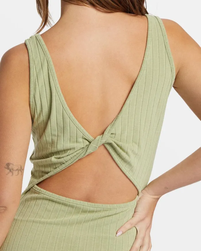 Billabong Take A Look Rib Knit Dress Avocado Womens Dresses Billabong Take A Look Rib Knit Dress Avocado Womens Dresses