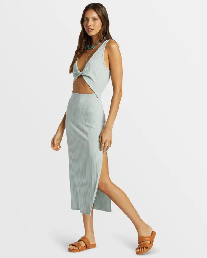 Billabong Take A Look Rib Knit Dress Dusk Blue Womens Dresses Billabong Take A Look Rib Knit Dress Dusk Blue Womens Dresses
